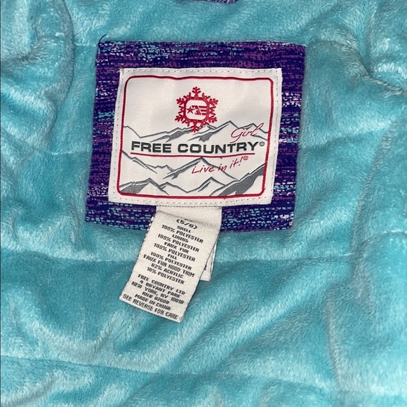 Free Country Kids' Jacket in Purple and Blue - Picture 4 of 7